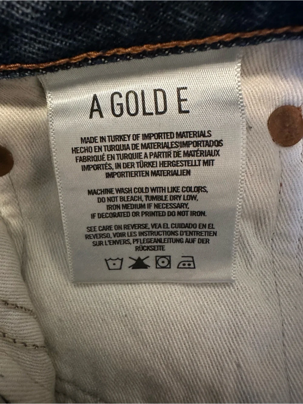 AGolde denim jean shorts 25